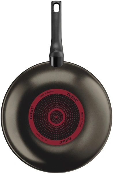 Сковорода ВОК (WOK) Tefal Easy Plus 4237628 круглая 28см ручка несъемная (без крышки) черный (9100054099)