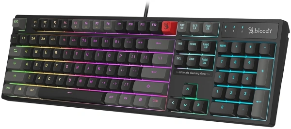 Клавиатура A4Tech Bloody B230N черный USB Multimedia for gamer LED (B230N)