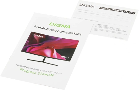 Монитор Digma 21.5" Progress 22A404F черный VA LED 5ms 16:9 HDMI M/M матовая 250cd 178гр/178гр 1920x1080 100Hz VGA FHD 2.2кг