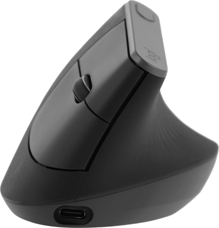 Мышь Logitech MX Vertical черный оптическая 4000dpi беспров. BT/Radio USB 4but (910-005451)
