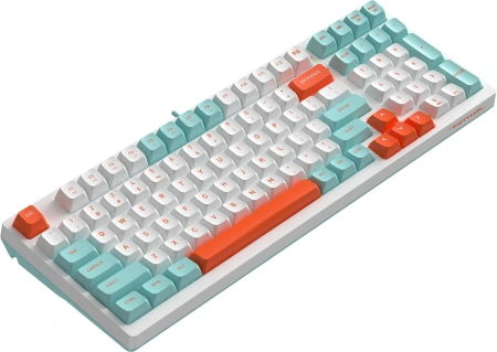 Клавиатура A4Tech FS300 механическая белый USB for gamer LED (FS300 PANDA SNORKLENING) кабель 1.8м