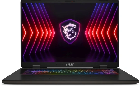 Ноутбук MSI Sword 17 HX B13VEKG-200XRU Core i7 13700HX 16Gb SSD512Gb NVIDIA GeForce RTX4050 6Gb 17" IPS FHD+ (1920x1200) FreeDOS grey space WiFi BT Cam (9S7-17T214-200)