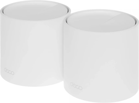 Бесшовный Mesh роутер TP-Link DECO X50(2-PACK) AX3000 10/100/1000BASE-TX белый (упак.:2шт)