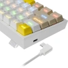 Клавиатура Redragon Fizz Pro механическая белый USB беспроводная BT/Radio Multimedia for gamer для ноутбука LED (72598) кабель 1.8м
