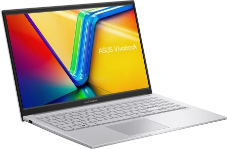 Ноутбук Asus Vivobook 15 X1504VA-BQ4056 Core 5 120U 16Gb SSD512Gb Intel Graphics 15.6" IPS FHD (1920x1080) без ОС silver WiFi BT Cam (90NB13Y2-M02FT0)