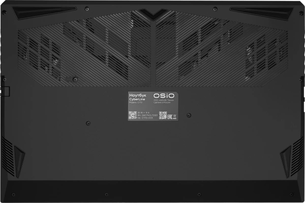 Ноутбук Osio CyberLine C170i-002 Core i5 12600H 16Gb SSD512Gb NVIDIA GeForce RTX4050 6Gb 17.3" IPS FHD (1920x1080) без ОС dk.grey WiFi BT Cam 3410mAh