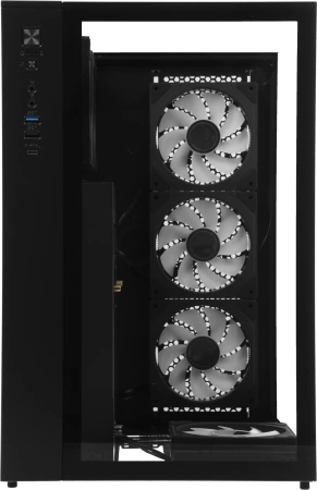 Корпус Formula Crystal Z9ML Floe черный без БП mATX 1xUSB3.0 1xUSB3.1 audio bott PSU