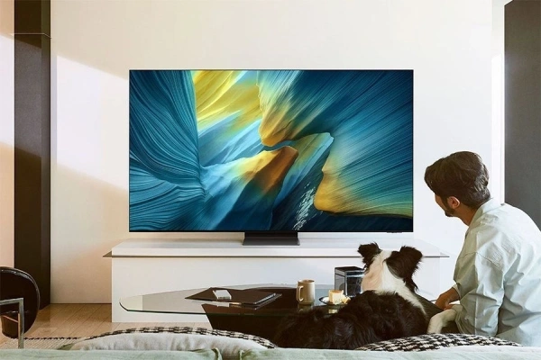 Телевизор OLED Samsung 77" QE77S95FAUXRU Series 9 черный графит/черный 4K Ultra HD 120Hz DVB-T2 DVB-C DVB-S2 USB WiFi Smart TV
