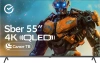 Телевизор QLED Sber 55" SDX-55UQ5235 Салют ТВ Frameless темно-серый 4K Ultra HD 60Hz DVB-T DVB-T2 DVB-C DVB-S DVB-S2 USB WiFi Smart TV