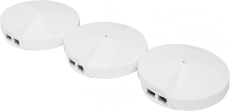 Бесшовный Mesh роутер TP-Link Deco M5 (DECO M5(3-PACK)) AC1300 10/100/1000BASE-TX белый (упак.:3шт)