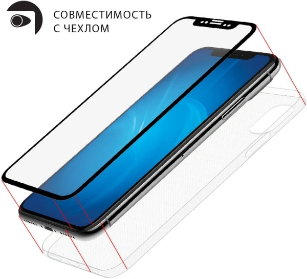 Защитное стекло для экрана прозрачная DF LSteel-65 для Lenovo M10 Plus 10.3" 1шт.