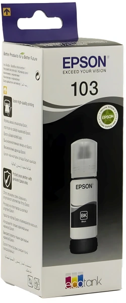 Чернила Epson 103 C13T00S14A черный 65мл для Epson L3100/3110/3150