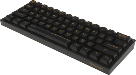 Клавиатура Redragon Fizz механическая прозрачный/черный USB Multimedia for gamer LED (71737) кабель 1.8м