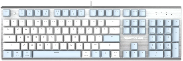 Клавиатура A4Tech FS100 механическая синий USB for gamer LED кабель 1.8м
