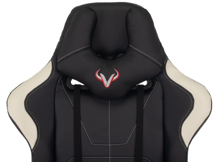Кресло игровое Zombie VIKING 5 AERO черный/белый экокожа с подголов. крестов. пластик