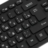 Клавиатура Оклик K733 черный USB slim Multimedia