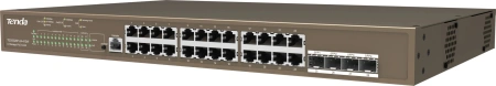 Коммутатор Tenda TEG5328P-24-410W (L3) 24x1Гбит/с 4SFP 24PoE 370W управляемый