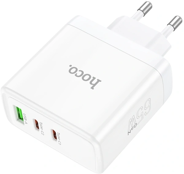 Сетевое зар./устр. Hoco N30 Glory 25W 3.25A+3A+1.5A (PD+QC) универсальное белый (84155)