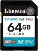 Флеш карта SDXC 64GB Kingston SDG4/64GB Canvas Go! Plus V30 w/o adapter