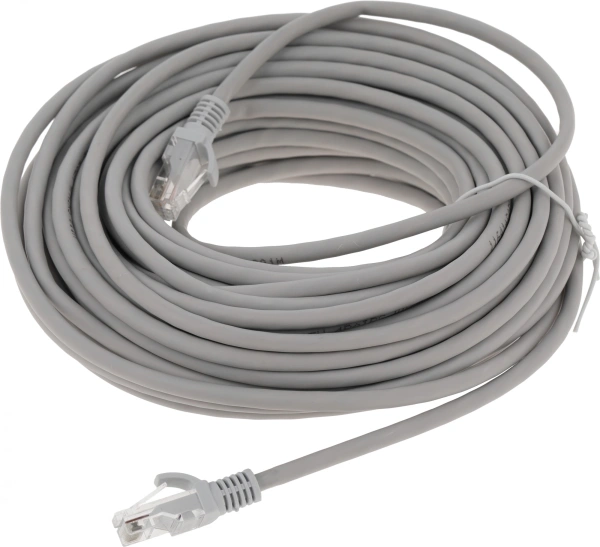 Патч-корд Premier PP31-15M-LSZH 1Гбит/с UTP 4 пары cat.5E CCA molded 15м серый RJ-45 (m)-RJ-45 (m)