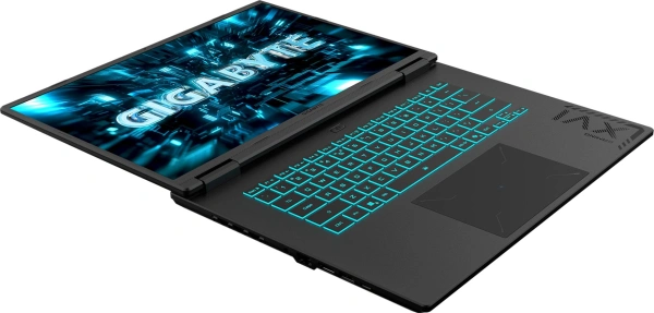 Ноутбук Gigabyte Gaming A16 Pro Core 7 240H 32Gb SSD1Tb NVIDIA GeForce RTX5070Ti 12Gb 16" IPS WUXGA (2560x1600) без ОС black WiFi BT Cam (DXHG4KZCC4SD)