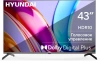 Телевизор LED Hyundai 43" H-LED43BU7006 Android TV Frameless Metal черный 4K Ultra HD 60Hz DVB-T DVB-T2 DVB-C DVB-S DVB-S2 USB WiFi Smart TV