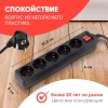 Сетевой фильтр PC Pet AP01006-1.8-B 1.8м (5 розеток) черный (пакет ПЭ)
