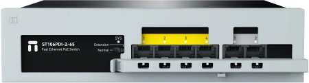 Коммутатор Netis ST106PDI-2-65 6x100Мбит/с 4PoE 65W неуправляемый