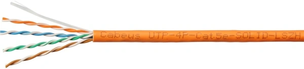 Кабель информационный Cabeus UTP-4P-Cat.5e-SOLID-LSZH кат.5E U/UTP 4 пары LSZH внутренний 305м оранжевый