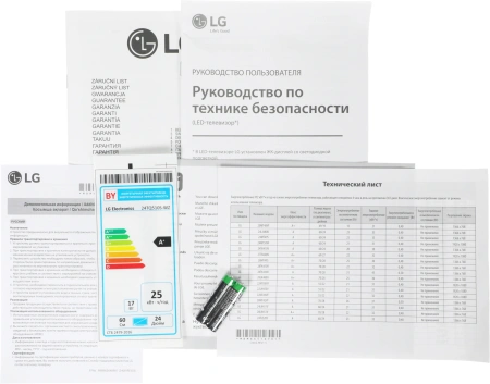 Телевизор LED LG 24" 24TQ510S-WZ.ARUZ белый HD 60Hz DVB-T DVB-T2 DVB-C USB WiFi Smart TV
