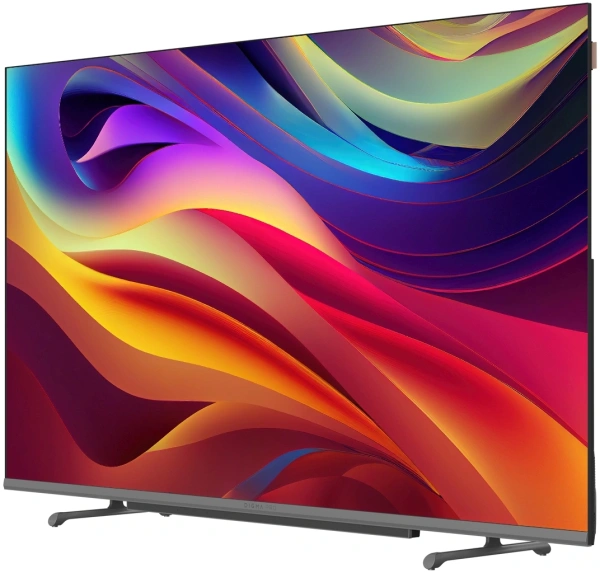 Телевизор QLED Digma Pro 55" QLED 55L Google TV Frameless черный/серебристый 4K Ultra HD 120Hz HSR DVB-T DVB-T2 DVB-C DVB-S DVB-S2 USB WiFi Smart TV