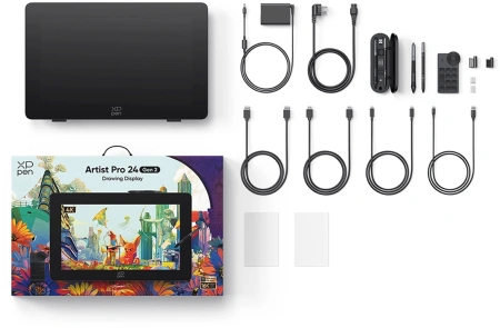 Графический планшет-монитор XPPen Artist Pro 24 USB Type-C/USB/HDMI/DisplayPort черный