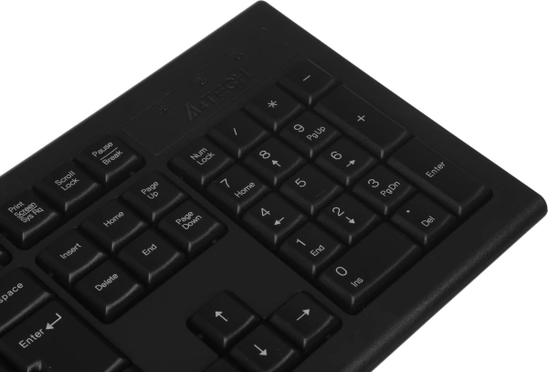 Клавиатура + мышь A4Tech 7100N клав:черный мышь:черный USB беспроводная