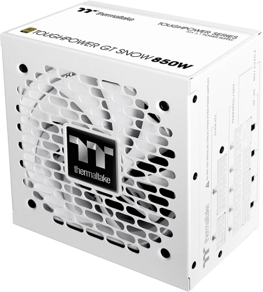 Блок питания Thermaltake ATX 850W Toughpower GT Gen.5 SNOW 80+ gold 24pin APFC 120mm fan 6xSATA Cab Manag RTL