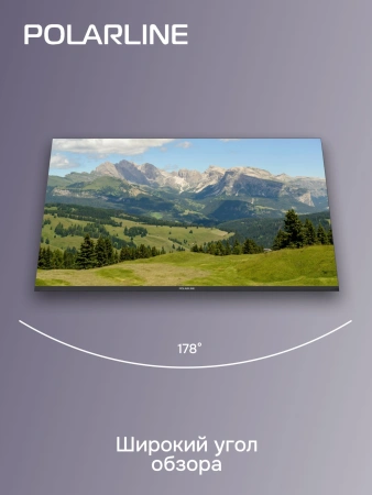Телевизор LED PolarLine 43" 43PU11TC-SM черный 4K Ultra HD 60Hz DVB-T DVB-T2 DVB-C DVB-S DVB-S2 WiFi Smart TV (RUS)
