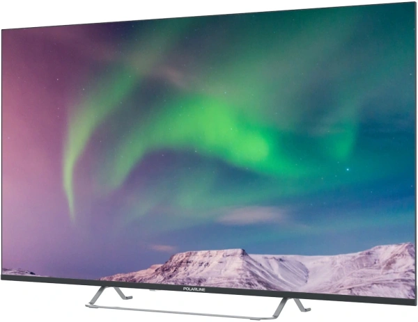 Телевизор QLED PolarLine 55" 55PQ71STC-SM Frameless черный 4K Ultra HD 60Hz DVB-T DVB-T2 DVB-C DVB-S2 USB WiFi Smart TV (RUS)