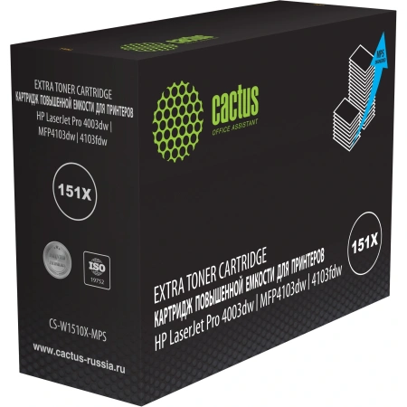 Картридж лазерный Cactus CS-W1510X-MPS 151X черный (18000стр.) для HP LJ Pro 4003dw/MFP4103dw/4103fdw с чипом