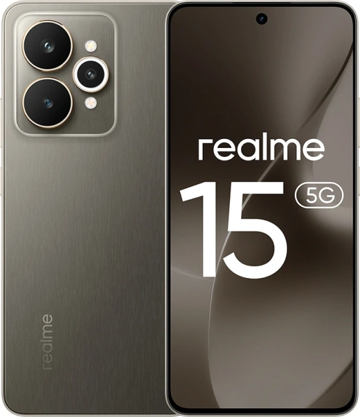 Смартфон Realme RMX5106 15 512Gb 12Gb черный моноблок 3G 4G 2Sim 6.77" 1080x2392 Android 15 50Mpix 802.11 a/b/g/n/ac/ax NFC GPS GSM900/1800 GSM1900 Protect