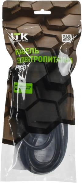 Шнур питания ITK PC-C19C20-2M C19-C20 проводник.:3x1.5мм2 2м 230В 10А черный