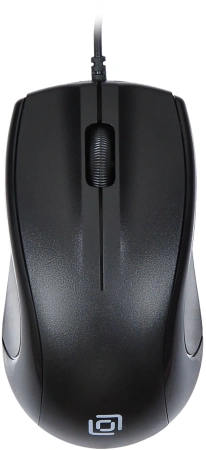 Мышь Оклик 185M черный оптическая 1200dpi USB для ноутбука 3but (945606)