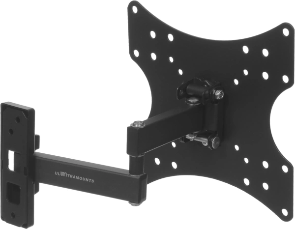 Кронштейн для телевизора Ultramounts UM877 черный 23"-42" макс.20кг настенный поворотно-выдвижной и наклонный