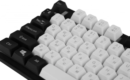 Клавиатура Defender GK-077 белый/черный USB for gamer LED (45078) кабель 1.5м
