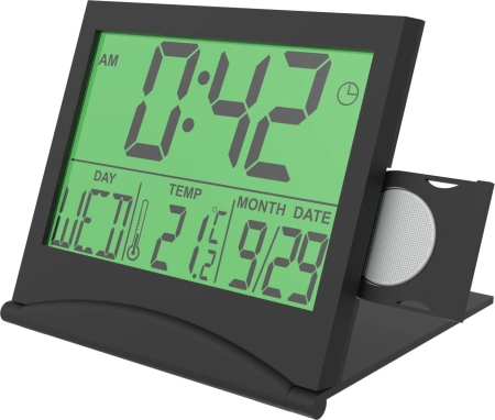 Будильник Ritmix CAT-042 Black черный LCD подсв:белая часы:цифровые без радио