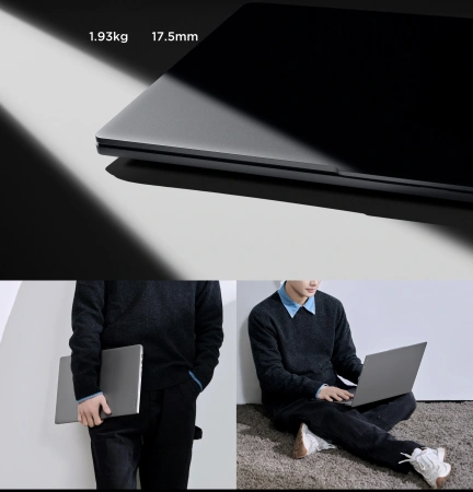 Ноутбук Lenovo Xiaoxin Pro16 IRH8 Core i7 13620H 16Gb SSD1Tb Intel UHD Graphics 16" IPS 2.5K (2560x1600) Windows 11 Home grey WiFi BT Cam