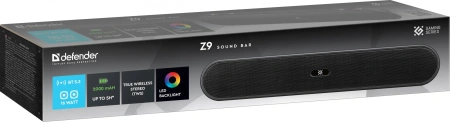 Саундбар Defender Z9 2.0 черный 16Вт беспроводные BT