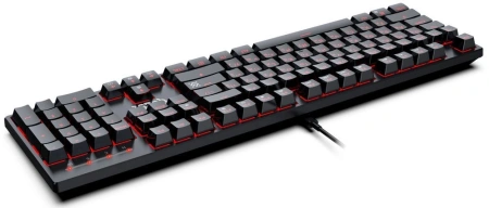 Клавиатура Defender Gk-596 механическая черный USB for gamer LED (45596) кабель 1.5м
