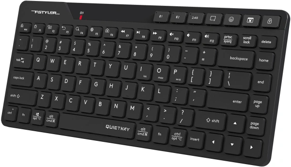 Клавиатура A4Tech FBK26C AS черный USB беспроводная BT/Radio slim Multimedia