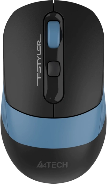 Мышь A4Tech Fstyler FG10CS Air черный/синий оптическая 2000dpi silent беспров. USB для ноутбука 4but (FG10CS AIR ASH BLUE)