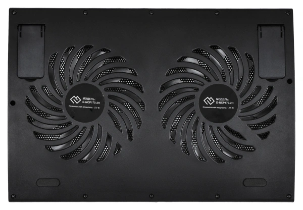 Подставка для ноутбука Digma D-NCP170-2H 17"390x270x25мм 2xUSB 2x 160ммFAN 700г черный