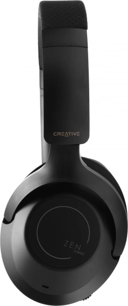 Гарнитура мониторные Creative Zen Hybrid Pro 1.2м черный беспроводные bluetooth оголовье (51EF1040AA000)